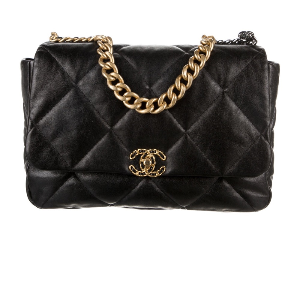 Chanel 19 large quilted flap bag